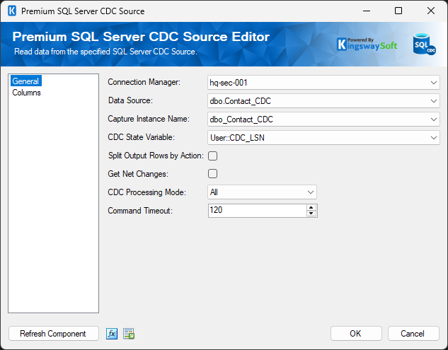 Premium SQL Server CDC Source - General.png